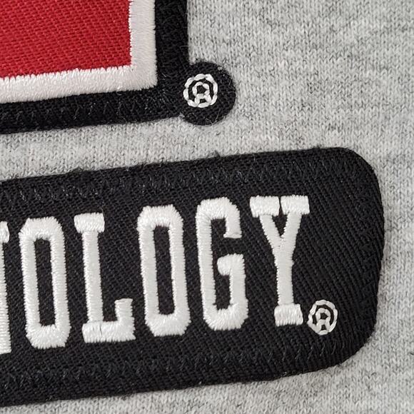 Champion MIT University Hoodie Small 19x23 Gray Baggy Embroidered - Picture 14 of 16